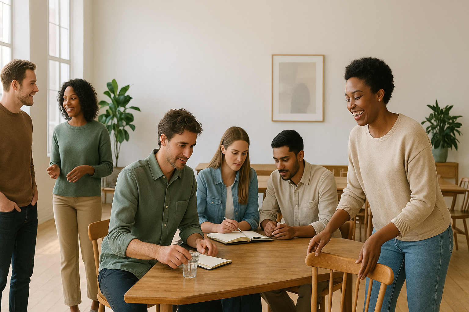 Team venues — teams enjoying the experience