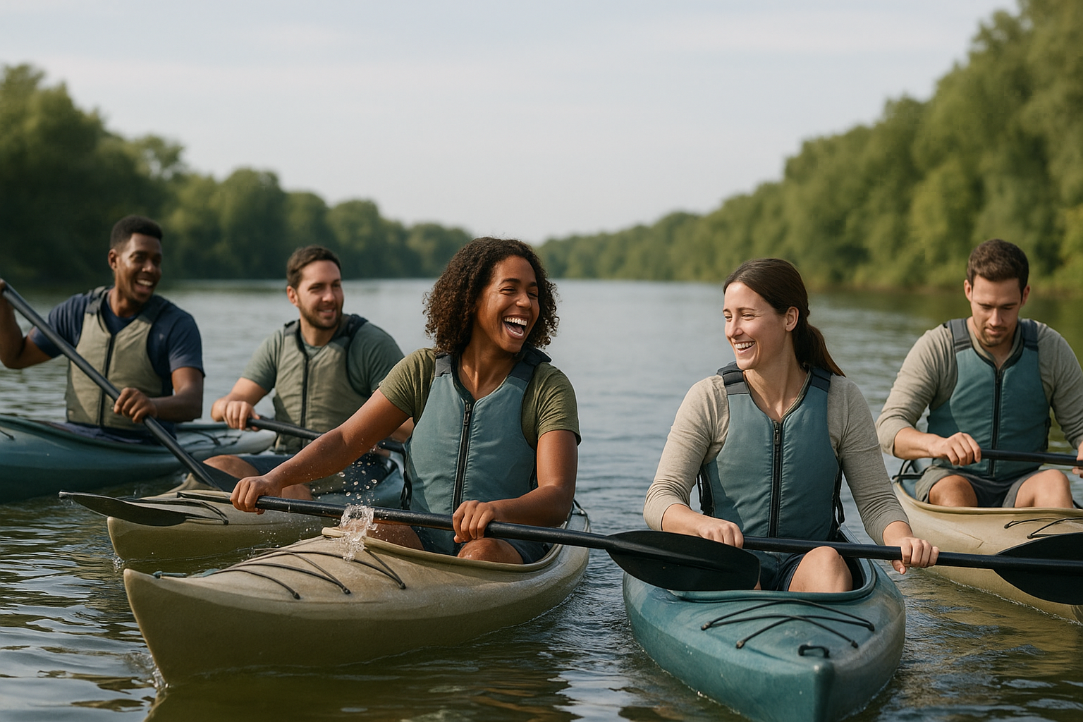 Outdoor experiences — teams enjoying the experience